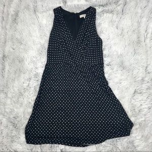 Loft black V neck dress